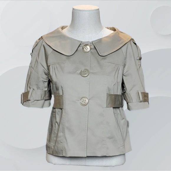 ( Cynthia Steffe ) Cute Cropped Belted Jacket - Picture 1 of 7